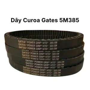 Dây curoa đai răng đồng bộ Gates 385 5M chính hãng từ Mỹ vận hành mượt mà giảm trượt đai hiệu quả.