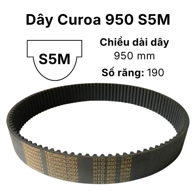 Thông số dây curoa 950 S5M
