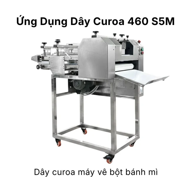 Ứng dụng dây curoa 460 S5M máy vê bột bánh mì