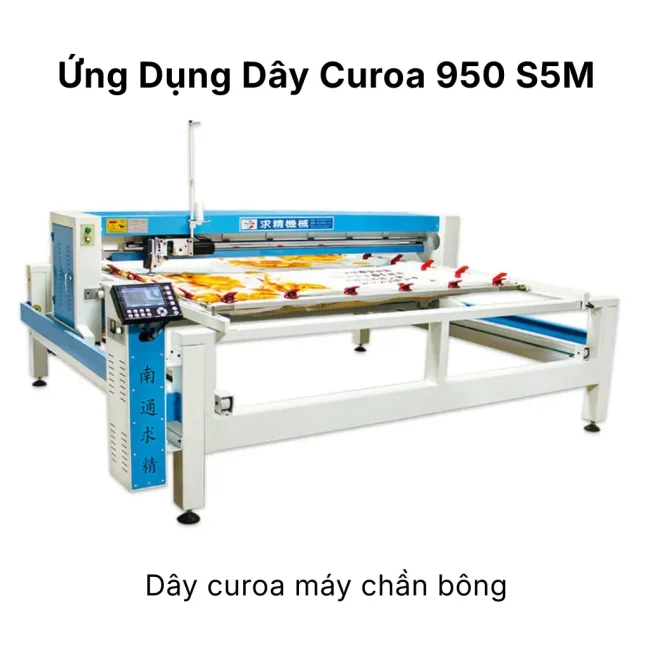 Ứng dụng dây curoa 950 S5M máy trộn bột nằm ngang