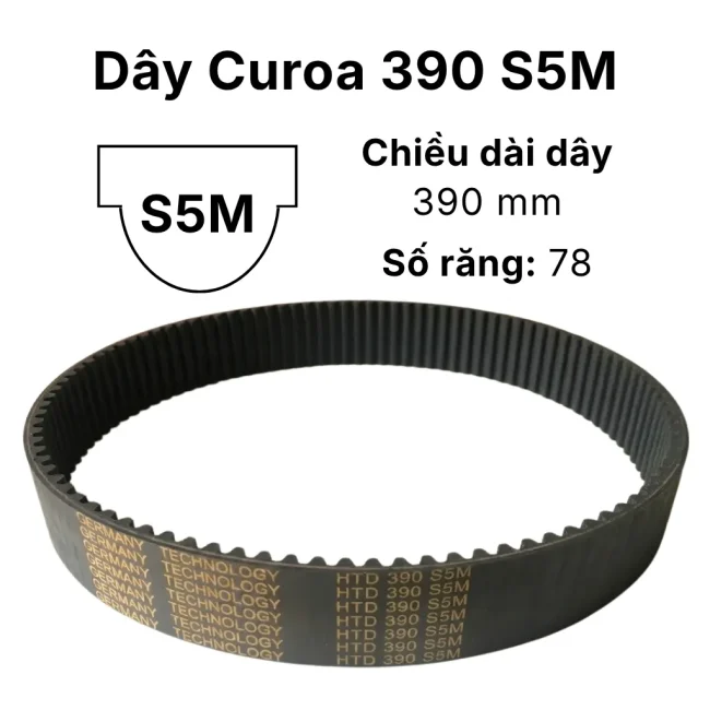 Thông số dây curoa 390 S5M