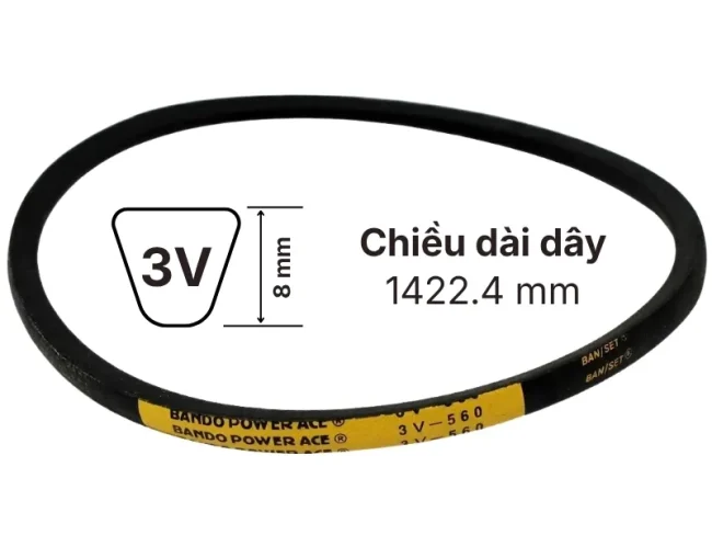 Thông số dây curoa 3V560