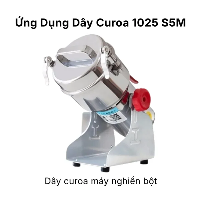 Ứng dụng dây curoa 1025 S5M máy nghiền bột