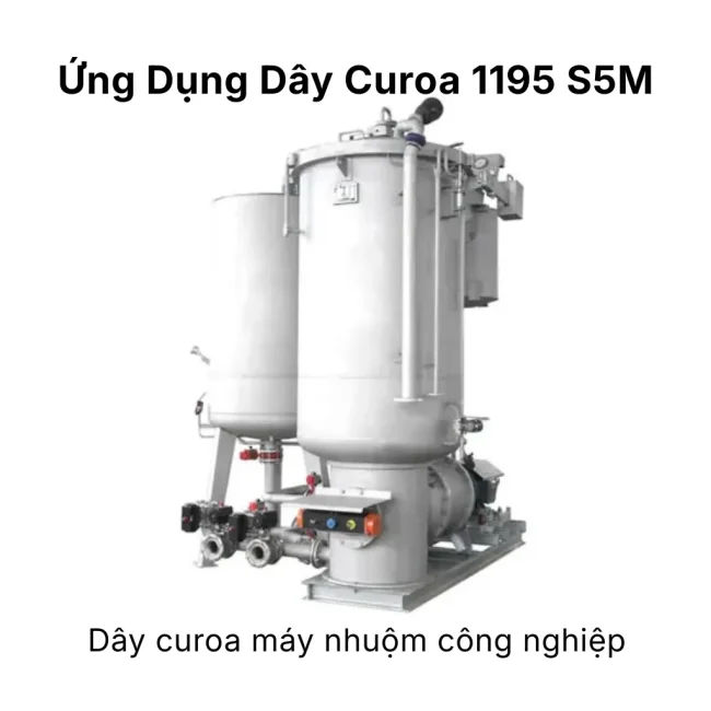 Ứng dụng dây curoa 1195 S5M máy nhuộm công nghiệp
