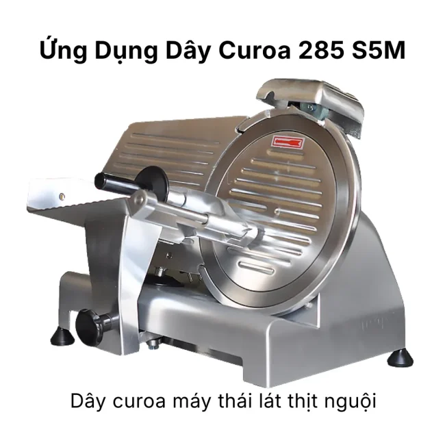 Ứng dụng dây curoa 285 S5M máy thái lát thịt nguội